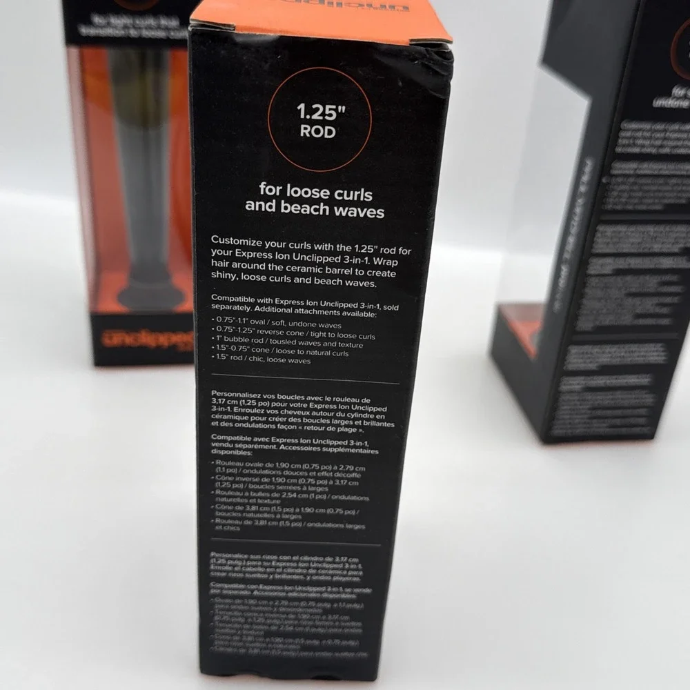 New Paul Mitchell Express Ion Unclipped 3-In-1 Replacement Barrels Lot Of 3